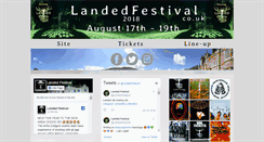Desktop Screenshot of landedfestival.co.uk