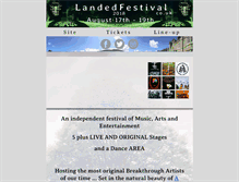 Tablet Screenshot of landedfestival.co.uk